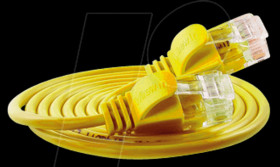 PKW-LIGHT-K6 0.5 GE Cat.6 SLIM light cable, U/UTP, 0,5 m, yellow
