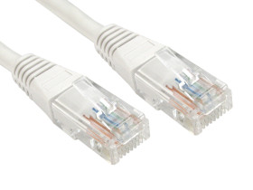 Kabel Ethernet Cat6 długość 1m Z zakończeniem RS PRO PVC l. żył: 8 średnica 5.5mm