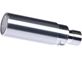 Czujnik optyczny nadajnik z czujnikiem przelotowym M18x1 dł: 64mm Sn: 20m 10-35V DC złącze M12 3pin OS18002A