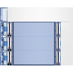 SFERA Plakietka modułu z 2x4 przyciskami 2x3 przyciski biała 352162