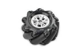 Black Mecanum Wheel with Motor Shaft Coupling (60mm) - Right