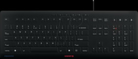 JK-8502EU-2 Keyboard, USB, black, with protective membrane, QWERTY