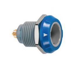 Gniazdo LEMO- REDEL, 10-pinowe, seria P1, lutowane, PLG.M1.0GL.LA