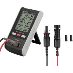 VOLTCRAFT VC-16003655 VC121 Solar panel meter displays voltage and power