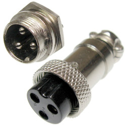 Złącze przem. DS-11-10-3B6 3pin Przemysłowe, Wtyk + Gniazdo