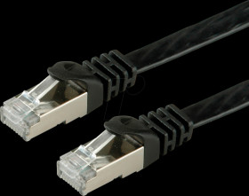 21990974 Cat.6 flat cable FTP black 1.5m