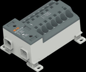 Terminal block, 1 pole, 10-35 mm², AWG 8-1, 125 A, 1000 V, screw connection, 1SNL412510R0000