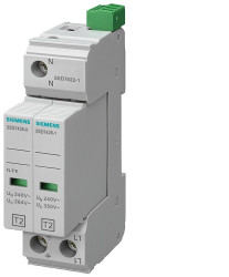 Ochronnik przepięciowy 1-fazowy, 25kA, montaż Szyna DIN, -40 → +80 °C., Siemens 5SD