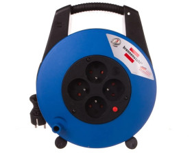 Przedłużacz zwijany kompaktowy Vario Line 4x230V 15m H05VV-F 3G1,5 1104154