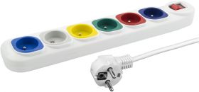 Listwa antyprzepiÄciowa 6 gniazd 1.5m biaĹa