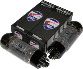 BTB Vertrieb 6L6GC S4GB Premium-2 Lampa elektronowa, pasująca para 2 szt.
