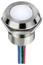 APEM Q22F1CXXY24E Lampka sygnalizacyjna LED żółty Równe cięcie 59 mcd