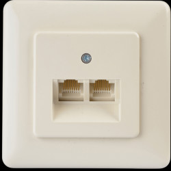 1-628.02.8.01 ISDN connection socket, flush-fitted