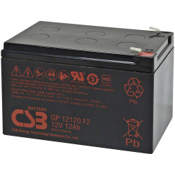 CSB GP12120F2 AGM Battery 12V 12Ah 151x100x98mm Maintenance-Free