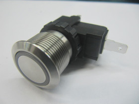 Nasadka przełącznika Chwilowy SPST średnica wycięcia 19.1mm, montaż panelowy RS PRO