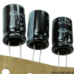 RD1J477M12020 Electrolytic 470uF 63V S. RD RADIAL SAMWHA