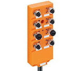 Rozdzielacz-trójnik złacza 8xM12 5-pinowy ze wskaźnikiem LED z kablem 20m ASBV 8/LED 5-242/20 M