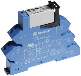 Coupling relay 2 Form C (NO/NC), 24 V (DC), 24 V (AC), 8 A, 250 V (AC), 38.62.0.024.0060