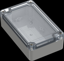 6U07130804139 Industrial housing, 125 x 75 x 37.2mm, IP66/IP68, light gray