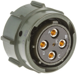 Złącze 5-pinowe Męski Amphenol Limited Żeński Montaż na kablu MIL-DTL-26482 rozmiar 14