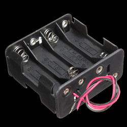 Opencircuit 2x4 x AA battery holder - 12V