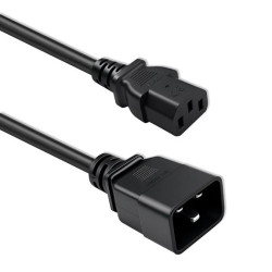 Qoltec Kabel przedłużający zasilający IEC C20/C13 3x1.5mm² 1.2m