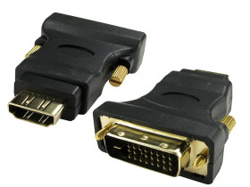 Adapter Męskie DVID (1) na Żeńskie HDMI (1)