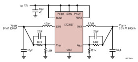 Dual 600mA 15V Monolithic Synchronous Step-Down DC/DC Regulator