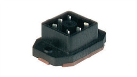 Złącze Zasilające Panelowe Męski Montaż Tylny Pcb Piny (5+ Pe) 230 V Ac/Dc 6A...