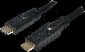 CHA0015 HDMI cable, A/M to A/M, 4K/30 Hz, amplifier, black, 15 m