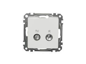 SEDNA DESIGN & ELEMENTS Gniazdo R/TV przelotowe (10dB) białe SDD111478R SCHNEIDER ELECTRIC