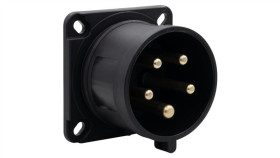 Wtyk Siłowy Tablicowy Odbiornikowy 32A 5P 380V-415V /Fe/ Ip44 Czarny
