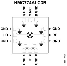 7 GHz to 34 GHz, MMIC, Double Balanced Mixer