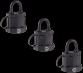 Y222B/35/122/3 Padlock, laminated steel, 40 mm, 3 pieces