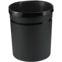 HAN 18198-13 GRIP KARMA Wastepaper Basket 18L Recycled Plastic Eco Black 1pc