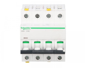 Wyłącznik nadprądowy 4P C 25A 10kA AC iC60H-C25-4 Acti9 A9F07425