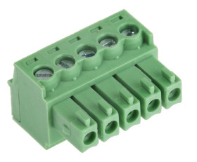 Klucz polaryzacyjny 5 -pinowe raster 3.5mm Przewlekany Żeński RS PRO