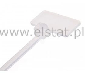 Opaska z tabliczką opisową 25x8 mm TKOT 11/3 biała