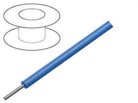 1563-BL005 Przewód HookUp Wire d: 20AWG drut Cu PVC niebieski 1000V 30,5m