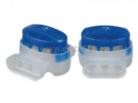 Złączka zaciskana żelowana samogosanąca niebieska