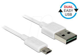84807 Cable EASY-USB 2.0-A m.&gt;Micro USB white 1.0m
