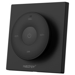 Panel LED sterownik MONO/CCT K2Naścienny, Pilot MiBoxer Mi-Light, Czarny