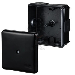 Puszka n/t 87x 87x 39 IP55 czarna EP 0226-02