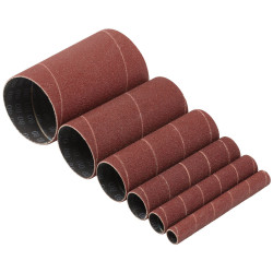 Draper 08407 Assorted Aluminium Oxide Sanding Sleeves 115mm 80 Grit 6 Pcs