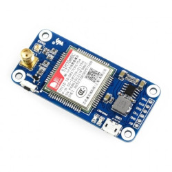 LTE GPS Hat -NB-IoT/LTE/GPRS/GPS SIM7000C - Asia-Pacific - nakładka dla Raspberry Pi 4B/3B+/3B/2B/Zero - Waveshare 14850