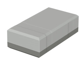 PS enclosure, (L x W x H) 150 x 82 x 45 mm, light gray/agate gray (RAL 7035), IP40, 32154502