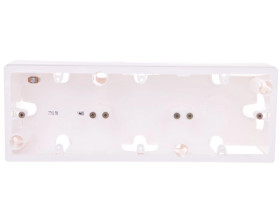 SISTENA LIFE Puszka natynkowa potrójna arctic 771098