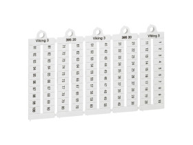 Płytki oznaczników szerokość 6mm 1-100 poziome (x1000) 039520 LEGRAND