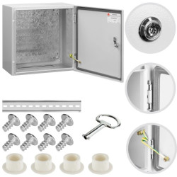 Obudowa hermetyczna rozdzielnia metalowa z płytą montażową 400x400x250 IP65 natynkowa NEKU