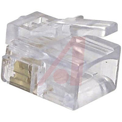 Złącze RJ12 Męski Złącze RJ12 Montaż na kablu Cat5e Cinch, proste 6P6C-żyłowe